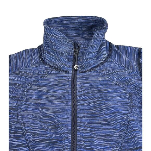 Lululemon Nice Asana Jacket Womens Size 4 Space Cadet Blue Full Zip Luon - Picture 5 of 8